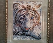 Картина вышитая. Тигр.