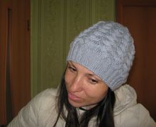 Шапка "Коса с тенью"