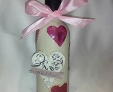 Свадбеная бутылка вина