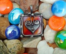 Авторский кулон с сердечком