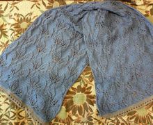 Кашне "Голубые листья"