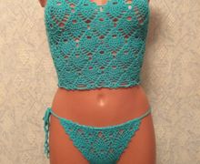 Кроп-топ, купальник