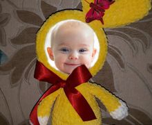 Вязаная фоторамка