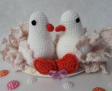 Вязаные голуби" ЛЮБОВЬ И ВЕРНОСТЬ"