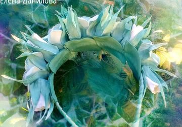 ободок с цветами