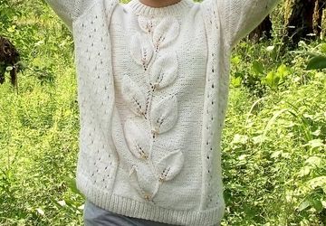 Пуловер "Нежность пиона"