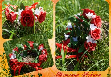 Венок для прически "кукуль".