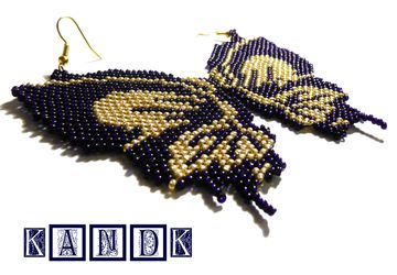 Серьги "Крылья бабочки"