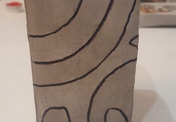 бетонный подсвечник