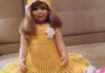 Комплект:платье+шляпка "Солнышко"