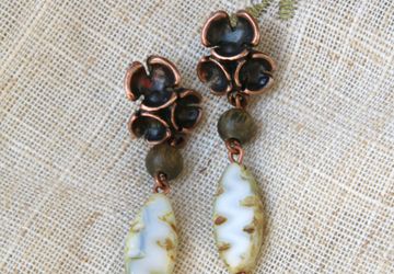 Серьги «Подснежник»