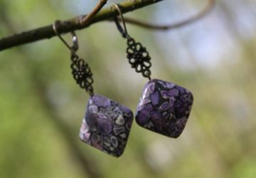 Серьги "Сирень"