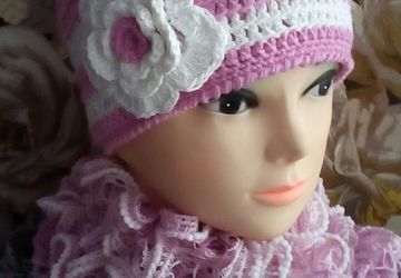 комплект--шапочка и шарфик