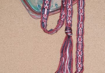 Тканный пояс "Кармин"