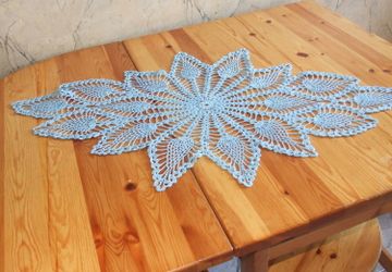 Салфетка ажурная с люрексом1