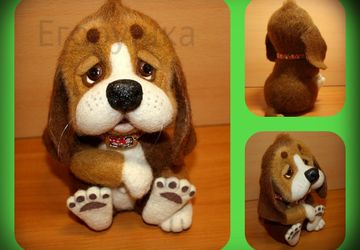 Валяный щенок Егорушка