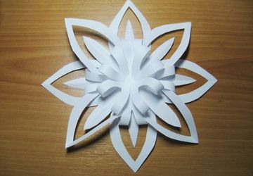 Снежинки из бумаги своими руками