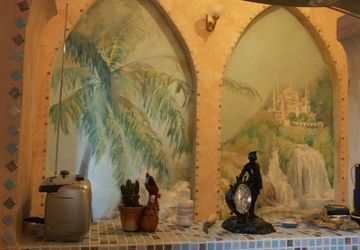 НАСТЕННАЯ РОСПИСЬ "ВОДОПАД" /для примера/