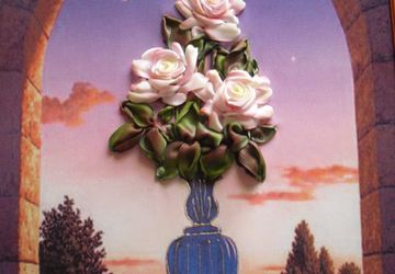 Розы в окне