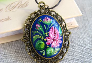 Кулон "Фантазия". Готовая работа
