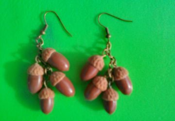 Серьги желуди