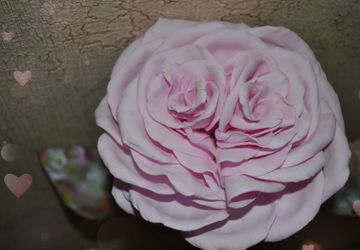 Роза из фоамирана"Валентинка"