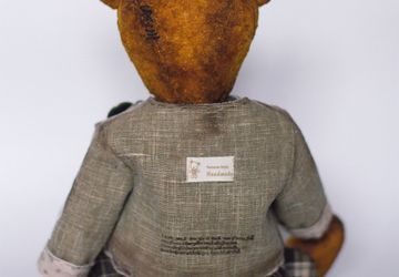 Мишка из винтажного плюша Павлуша.)