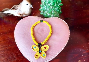 Браслет из бисера "Бабочка 2"