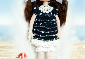 Авторская коллекционная текстильная кукла «ЭМИЛИ».