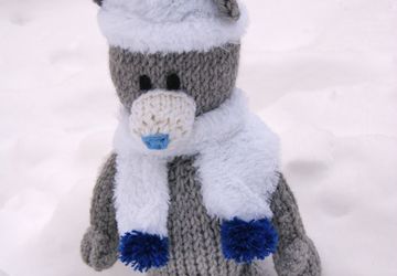 Мишка Тедди в меховом комплекте