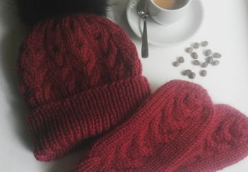 Зимний набор " Спелая вишня"