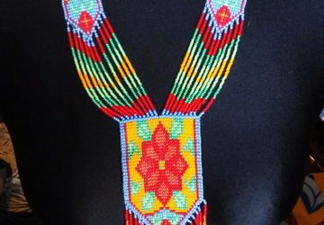 Гердан из бисера и серьги