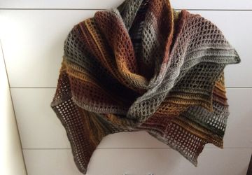 Шаль из 100% шерстяной пряжи Дундага