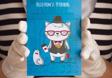 Открытка Hello from St. Peter