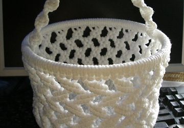 Корзинка макраме