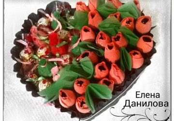 подарок с конфетами