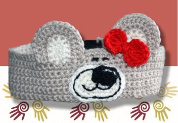 Повязка на голову "Мишка"