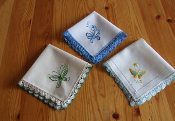 Платочки носовые "Бабочки"