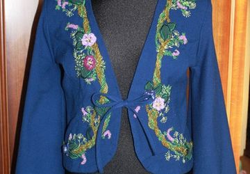 Жакет "Анютины глазки"