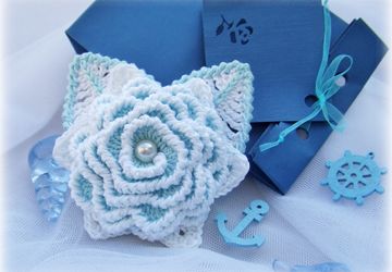 Брошь "Морская пена"