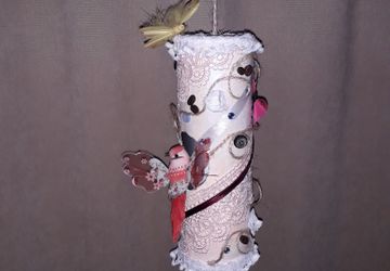 Декоративная подвеска "Домик для птички"