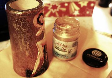 Декоративный стакан с эффектом старины​