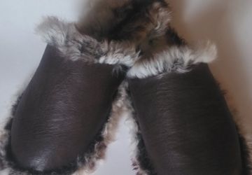 тапочки  39 размер из натуральной овчины