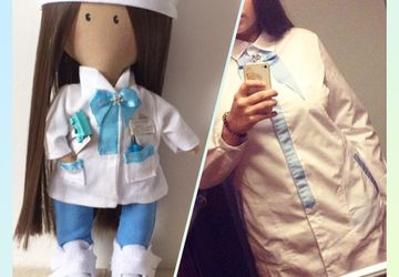 Портретная кукла-врач