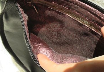 Черный кожаный клатч "Элегант"