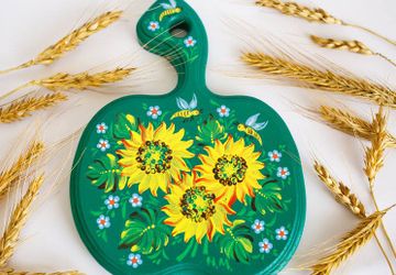 Мастер-класс по петриковской росписи. Композиция Подсолнухи