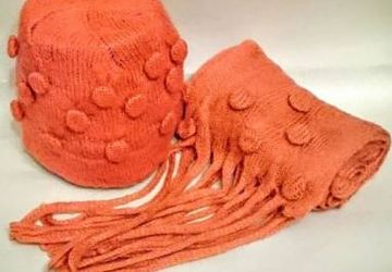 Комплект шапочка и шарфик