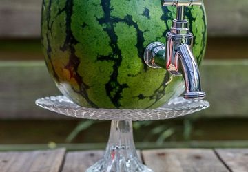 Как сделать бочонок-арбуз.