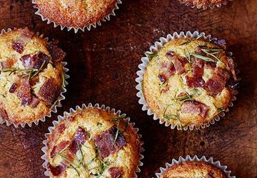 Кексы с беконом