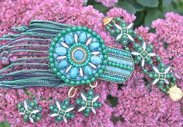 Комплект украшений из бисера "Варисцит"